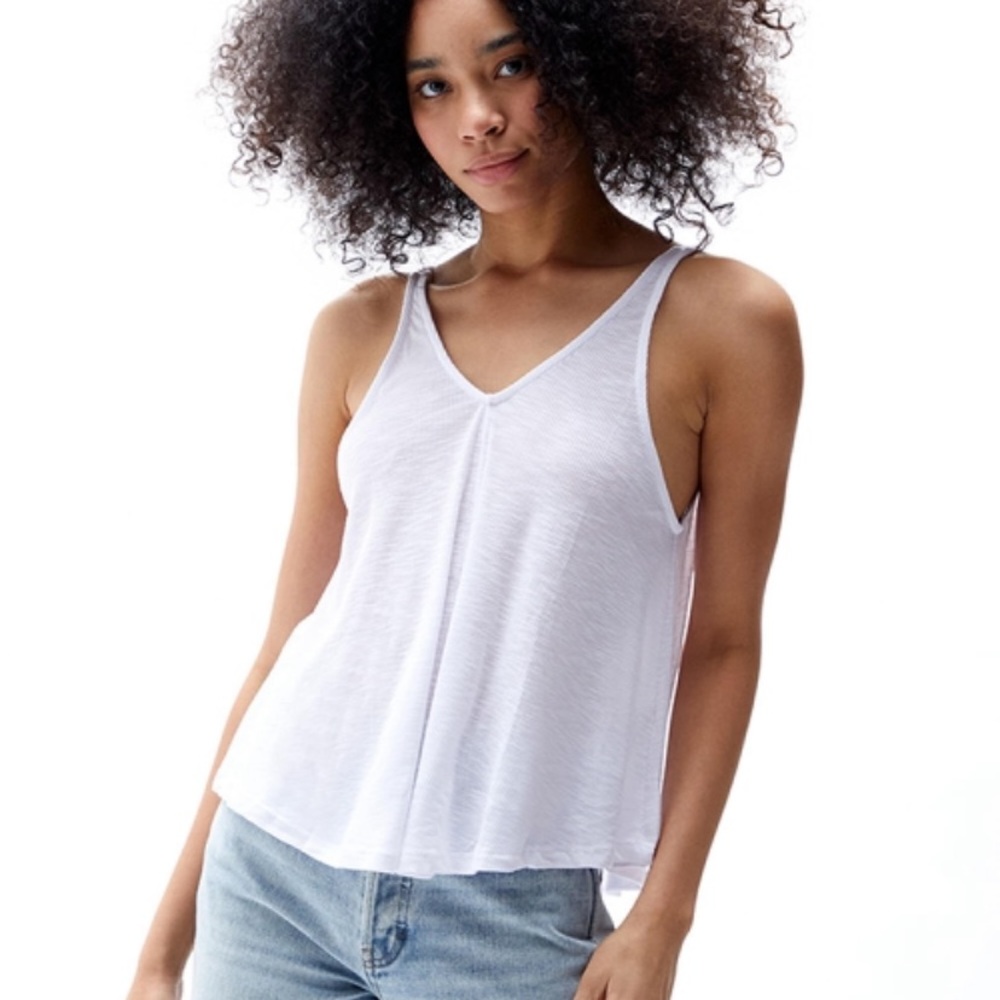 Free People white swing tank